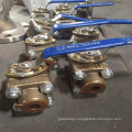 Bronze Handle Operation Screw Thread Ball Valve